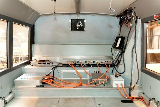 utilisation of waste heat energy and use of highefficiency auxiliary equipment. The idea was to keep the vehicle easily configurable enabling component interchangeability.