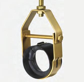 18 KLO-SHURE 18 CLEVIS HANGER INSULATION COUPLINGS Klo-Shure Clevis Hanger System includes clevis hanger, plastic coupling and fastening clip.