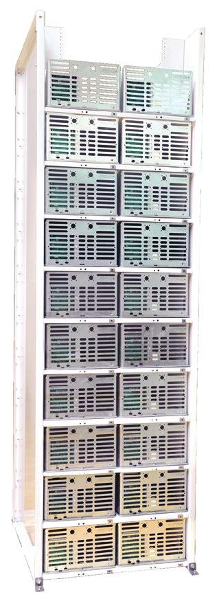 GridBanks are a scalable solution which can also be installed without an enclosure using specialized racks that can be housed in