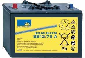 Safe power supply for medium performance. The Sonnenschein Solar Block battery range is very powerful and reliable in rough application conditions.