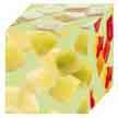 From smallest to largest cube : 5x5x5 mm, 8x8x8 mm, 10x10x10 mm, 12x12x12, 14x14x14 mm, 20x20x20 mm,