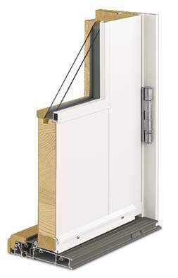 RESIDENTIAL ENTRY DOORS FEATURES Frame Heavy-duty extruded aluminum cladding protects the frame exterior, providing low-maintenance durability. Standard cladding finish meets AAMA 2604.