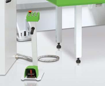 for machines carrying CE mark) Additional sheet metal holder clamps Work-chute table