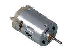 4. DC MOTOR The working principle of DC(Direct Current) motor is, when a conductor, is placed in a magnetic field, it experiences a torque and has a propensity to move.