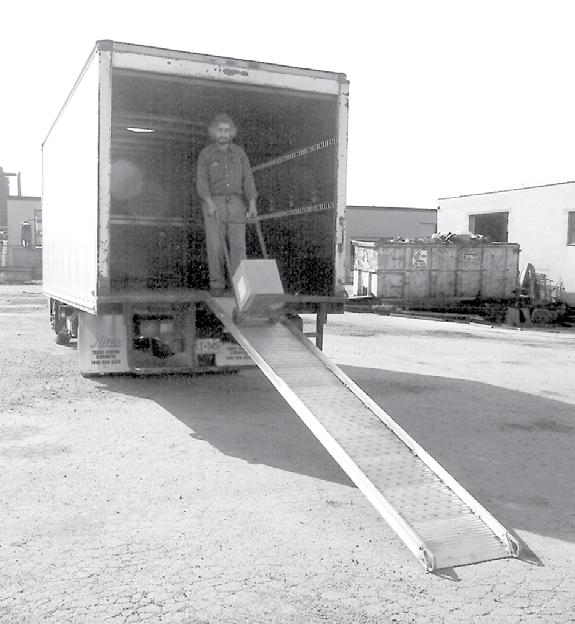 pins are included to secure ramps to dock or truck Priced per Pair Inside Model Cap. Max." Min." O.A. Curb Wt. Price No. lbs. 11 Incline Width " Width" Length' lbs.