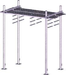 Available with two 24" x 10' grated or solid covers Available with or without six sets of See bottom of page 77 for tx line capacities for each style Transmission Line Supports 4' Carport Waveguide