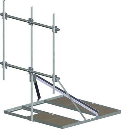 Heavy Duty Sector Frame Roof Mounts Trylon s non-penetrating Heavy Duty Sector Frame Roof Mounts can install up to four antennas in a sector.