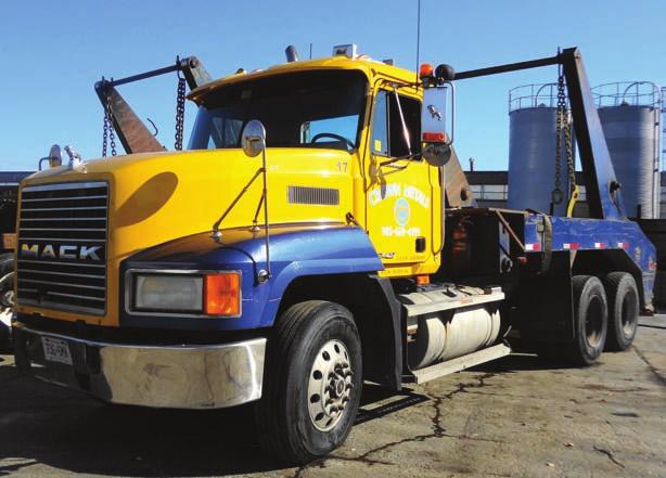 LATE MODEL And WELL MAINTAINED LUGGER & ROLL OFF TRUCKS 2000 2003 MACK CL-713 tri-axle roll-off truck 2006