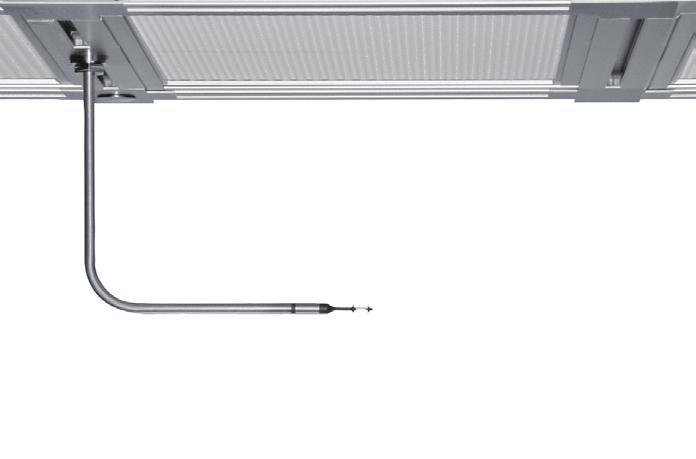 Depending on the application, both sensors offer additional advantages: Both sensor types are available both, as 9 angular version for ceilings or straight for an integration into walls Example