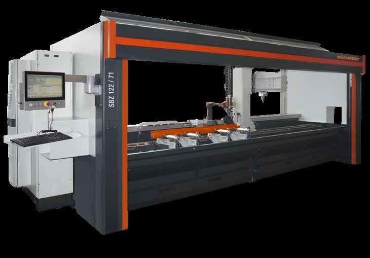 3-axis profile machining centre Profile machining centre SBZ 122/71 3-axis model for metal construction applications All operations, such as routing, drilling and tapping are performed while the