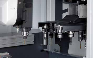 machining results thanks to the intelligent control technology Fast positioning of the machining unit with up to 120 m/min thanks to Tapping without compensation chuck