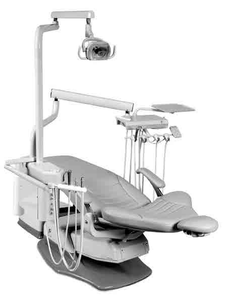 Pivot Chair Mount Packages Fixed Chair Mount with Sidebox Standard Features: Delivery System 4485SI Automatic control for three handpiece asepsis 3-way air/water syringe w/tubing, 5 handpiece tubing,