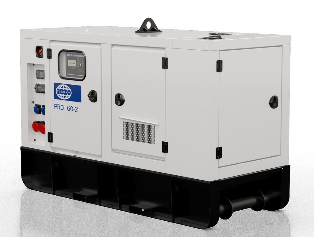 PRO60-2 (R96 EUIIIa Equivalent) 50/60 Hz Switchable Rating Prime Product 60 kva / 48 kwe KEY FEATURES Rental Ready Features 24 hour dual wall tankbase Forklift pockets Fully certified single point