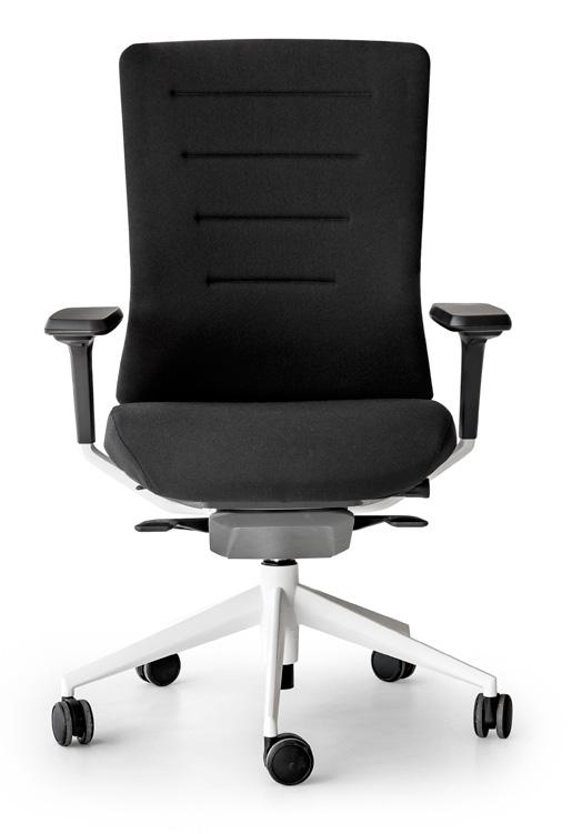 TEX BACKREST 50 DESCRIPTION Foam fabric. Perimeter frame injected with Polypropylene + Fiberglass. 9 Back elevation system and adaptable lumbar support. 4 5 Height Adjustable arms. PA + FV cane.