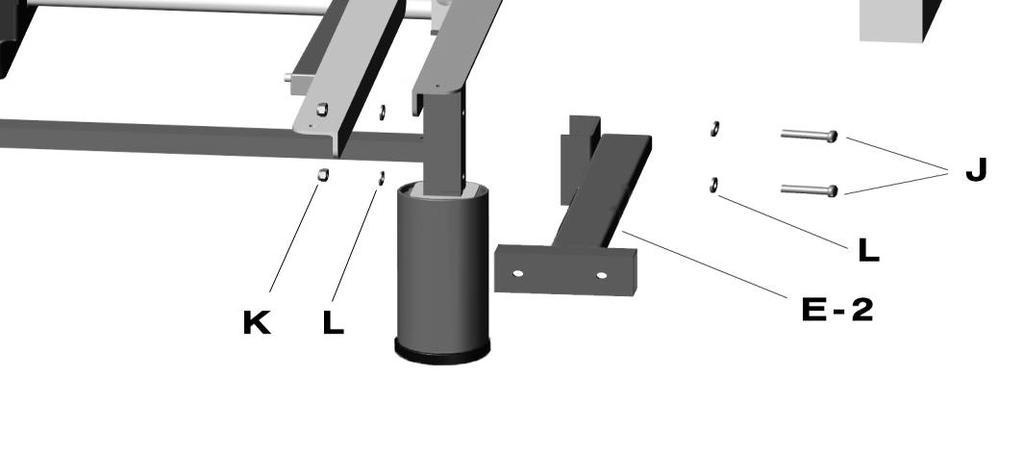 Refer to the following picture. Place the Headboard Bracket (E-2) on the tube of the right hand side of your Adjustable Base.