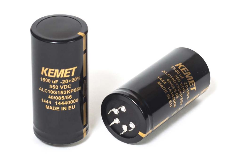 Snap-In Aluminum Electrolytic Capacitors ALC10 Series, +85ºC Overview KEMET s ALC10 Series of snap-in capacitors covers a wide range of case sizes and voltage ratings.