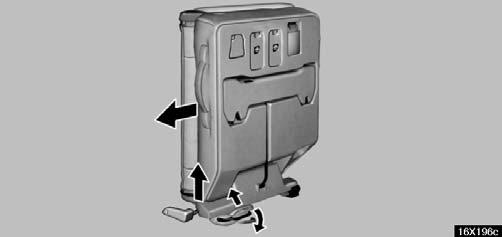 COMFORT ADJUSTMENT 16X196c 16X238d 3. Remove the lever cover and pull the lock release lever.