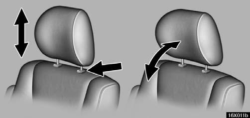 COMFORT ADJUSTMENT CAUTION To prevent personal injury in a collision or sudden stop; You must install the removed seat back in its original position.