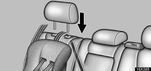 For instructions to install the child restraint system, see Types of child restraint system on page 130. 4. Replace the head restraint.