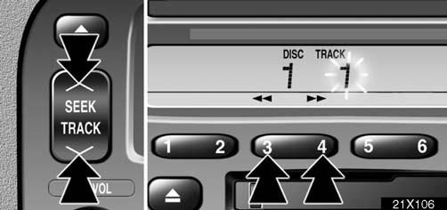 If the player reaches the end of the disc, it will continue scanning at track 1. After all the tracks are scanned in one pass, normal play resumes.