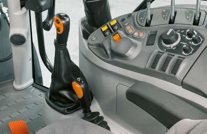 The controls for the air-conditioning system and rear windscreen wiper are positioned at top right in the cab roof