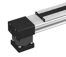 rails of the new linear actuator expand its function into that of a universal system carrier.