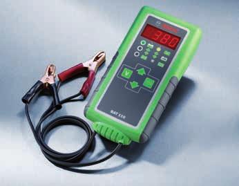 Battery testers Test with the best Battery tester BAT 110 0 986 AT0 550 The BAT 110 is a fast, reliable and easy to use battery tester for all 12 V-lead-acid-batteries (standard, maintenance-free,