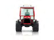 The lift features hydropneumatic suspension, which optimizes adherence of the tractor, such that it always stays glued to