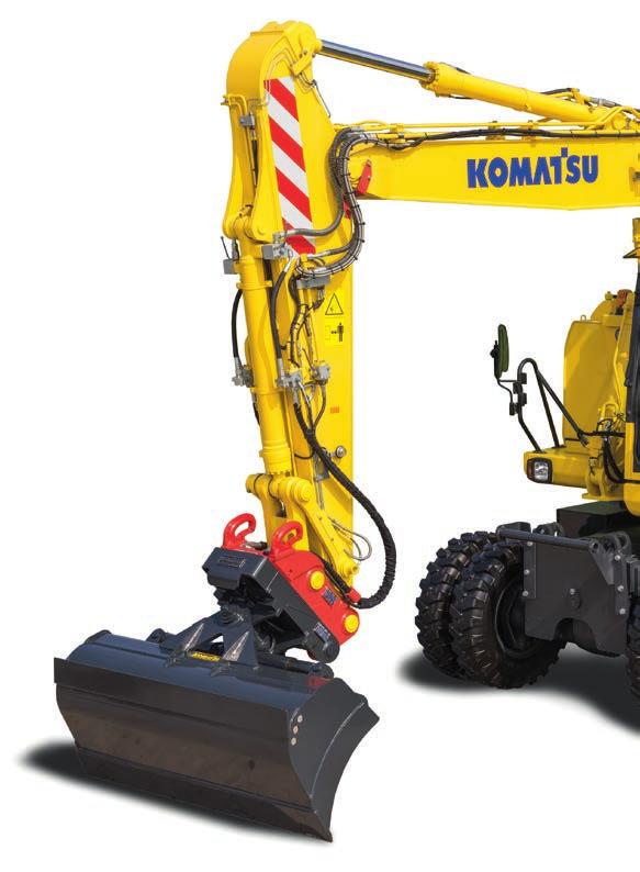 Walk-Around The Komatsu PW180-10 wheeled excavator is expressly designed and built to stand up against the most demanding work environments in Europe.