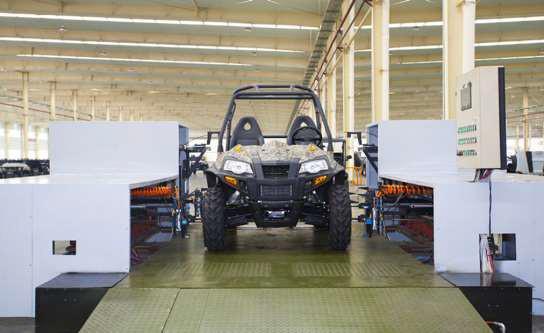 Factory Assembly and Inspection Every UTV is fully assembled is dyno