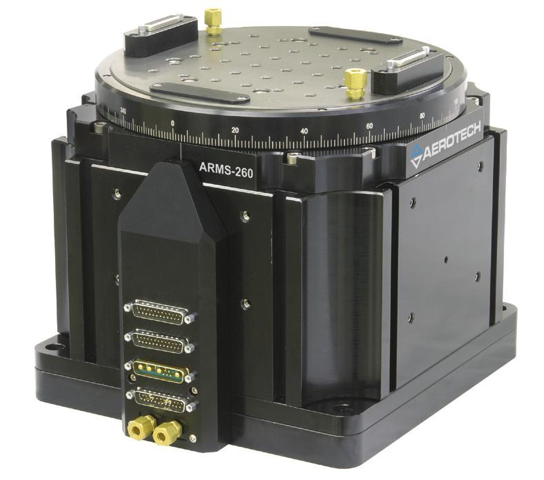 ARMS Series Rotary Motion Simulators Designed for highly accurate motion generation Velocity stability of 0.0001% over 360 Position resolution to 0.