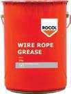Wire Rope Lubricants Rope and Chain Lubricants Suitable for lubricating and protecting wire ropes against corrosion Wire Rope Spray Semi fluid grease spray containing molybdenum disulphide Penetrates