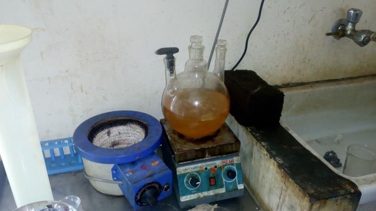 III ESTERIFICATION The esterification reaction was carried out between acid and free fatty acid (FFA) to produce ester (biodiesel) and water.