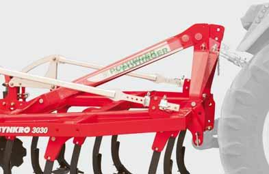 SYNKRO 1030 SYNKRO 1030 K Three-row mounted cultivators Adjustable headstock Tractors with up to 190 hp have a huge range of hitch geometries.