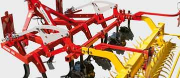 Two lower linkage positions. Four top link positions. As a result, the cultivator can be adapted to all sizes of tractor.