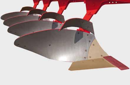 Overview of plough models NEW SERVO mounted ploughs with stepped furrow widths The single-piece plough beam is reinforced on the SERVO series 35 to 45 S by two bolted bars (strong