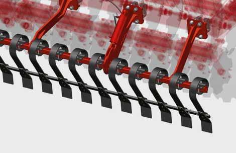 Efficient drilling Frontboard Track eradicators The disc harrow can also be specified with the optional frontboard in