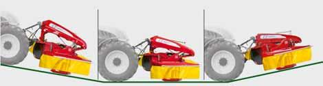 Smooth mowing: ALPHA MOTION MASTER The shortened headstock brings the centre of gravity closer to the tractor so that smaller tractors can also be used.