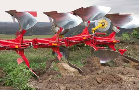 Perfect incorporation The heavy-duty and intelligent design of PÖTTINGER ploughs ensures optimum distribution of force and strength at the points of