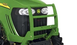 The hood guard s wrap-around design combined with mesh front provides superior protection from debris and brush.