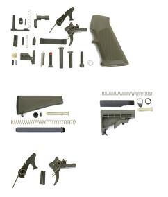 AR-10 Lower Receiver Assembly and Parts AR-10 Complete Lower Assembly with A2 Buttstock With Tactical 2 Stage Trigger Black Furniture L10B Green Furniture L10 With 2 Stage National Match Trigger