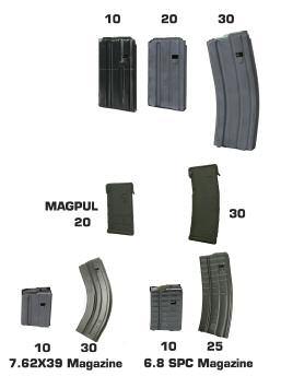 AR-10 and M-15 Magazines AR-10 Magazines (7.62mm NATO,.243 Winchester,.260 Remington, and.338 Federal) ArmaLite AR-10 Magazines are proprietary magazines.