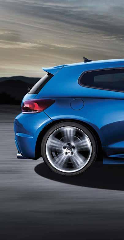 suspension ensures optimal handling at all times. The optional Adaptive Chassis Control (DCC) ensures the Scirocco R s suspension is constantly adapting to suit the road and driving conditions.