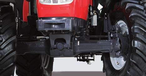 The rear axle is sturdy and reliable and features wet multidisc brakes.
