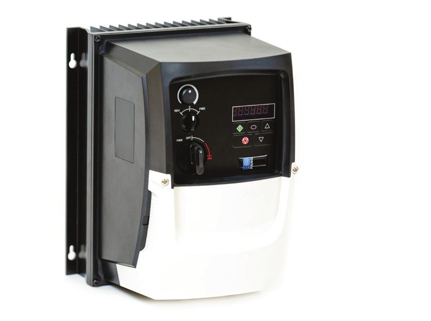 ELTADRIVE VARIABLE SPEED DRIVES IP66 Up to 7.5kW Conformal coating as standard Switched or Non-Switched Overview Enclosed drives for direct machine mounting, dust-tight and ready for washdown duty.