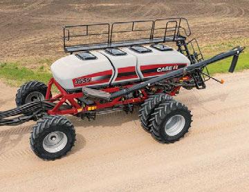 Precision Air 2355 air cart with row crop tires attached to Nutri-Tiller 955.