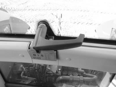 Figure 4-31 Route down the Back Side of Cab Roof Module Harness 6.
