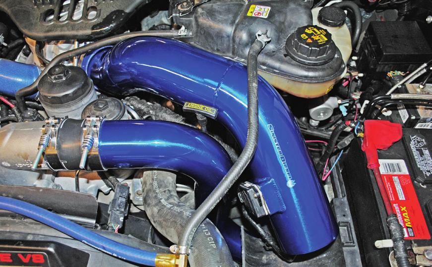 (Image 0) Install the Sinister Cold Air Intake into the vehicle with the remaining hose