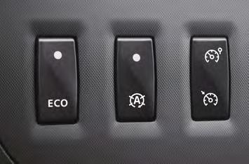 The eco-mode, which can be activated at the push of a button, helps to