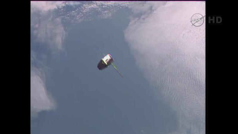 Dragon Capsule arrives at ISS from same mission The Dragon Capsule is the only